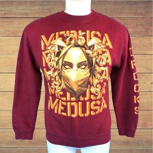 CROOKS AND CASTLES MEDUSA Long Sleeve Crewneck Sweatshirt Sweater Size S